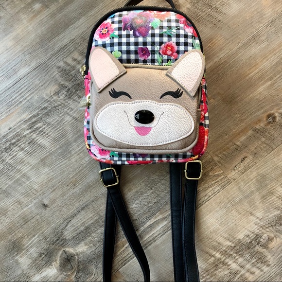 Sold • Extremely Cute Puppy Dog Mini Backpack NWT Betsey - Picture 4 of 12
